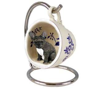  French Bull Blue Tea Cup