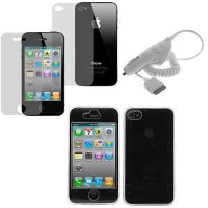   Film + Car Charger for Apple iPhone 4 4G 16GB / 32GB 4th Generation
