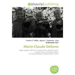    Marie Claude Defores (French Edition) (9786133868526) Books