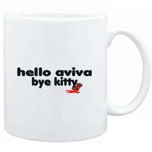   : Mug White  Hello Aviva bye kitty  Female Names: Sports & Outdoors