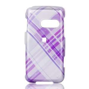  Talon Phone Shell for LG LN510 Rumor Touch (Plaid   Purple): Cell 