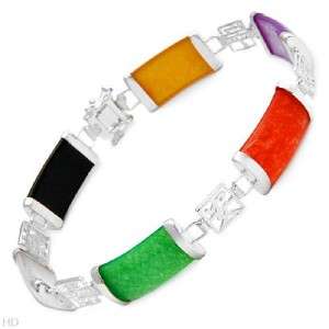 Genuine Jades Bracelets Several Colors to Choose From in 925 Sterling 