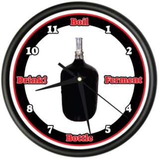 HOME BREW Wall clock moonshine liquor homemade gift  