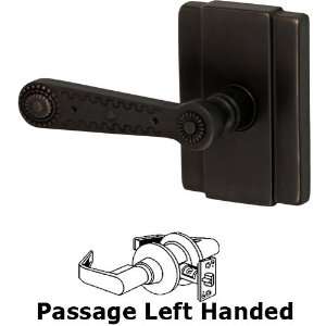  Left handed passage concha lever with blacksmith rose in 