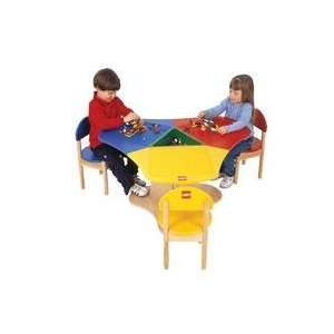  LEGO 3 Seat Play Table with 884 Bricks: Toys & Games