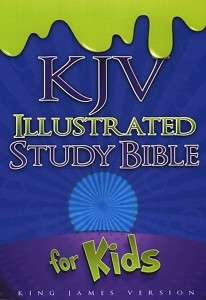 KJV Illustrated Study Bible For Kids Blue Imitation 9781433600630 