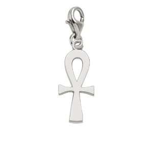  Rembrandt Charms Ankh Charm with Lobster Clasp, Sterling 