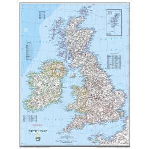 National Geographic RE00620154 Map Of Britain And Ireland   Laminated