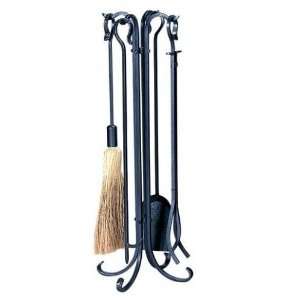  UniFlame 5 Piece Hammertone Natural Finish Wrought Iron 