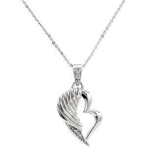  Sterling Silver The Broken Wing Pendant With Chain, 18 