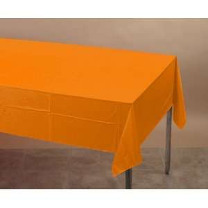  Sunkissed Orange Plastic Table Covers â? 54 Inches x 88 
