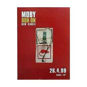  Music   Dance Posters: Moby   Run On Poster   69x49cm 