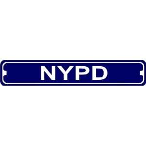   Novelty Metal New York Police Department Street Sign: Home & Kitchen