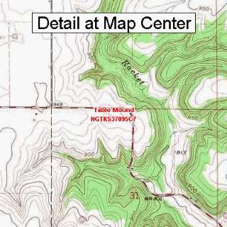  USGS Topographic Quadrangle Map   Table Mound, Kansas 