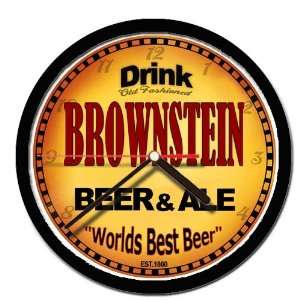  BROWNSTEIN beer and ale cerveza wall clock: Everything 