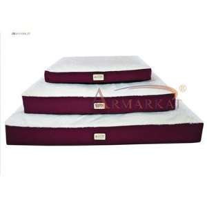  Canvas Pet Mat in Burgundy and Ivory Size: X Large (36 x 