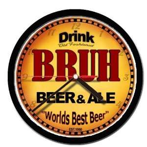  BRUH beer and ale cerveza wall clock: Everything Else