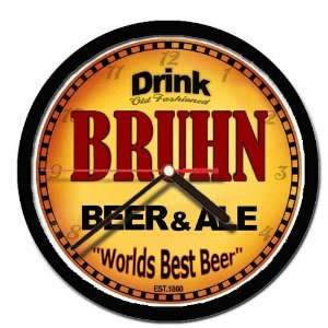  BRUHN beer and ale cerveza wall clock 