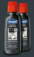 DURGOL SWISS ESPRESSO MACHINE CLEANER TWO 4.2oz BOTTLES  