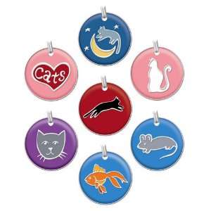    Painted Designer Cat ID Tags by Andrew   7 Styles