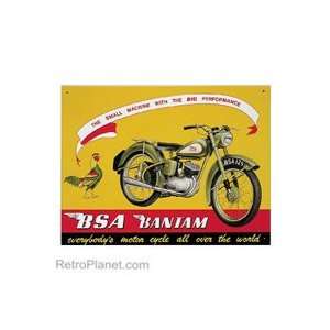  BSA Bantam Motorcycle Sign: Home & Kitchen
