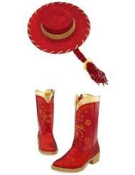  Toy Story 3 Jessie Costume Accessories Set Red Sparkle 