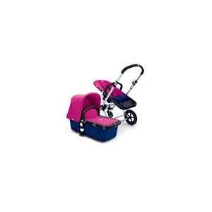  Bugaboo Cameleon Stroller   Dark Blue Base   Pink Fleece 