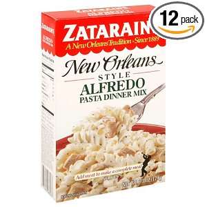 Zatarains New Orleans Style Alfredo Pasta Dinner Mix, 6.3 Ounce Boxes 