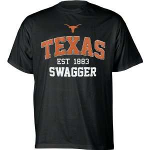  Texas Longhorns Black Swagger T Shirt