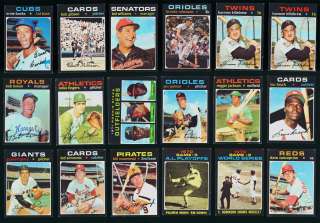 Hoard(1400) 1971 Topps Ryan Rose Mays Munson Jackson Garvey, VGEX/EX 