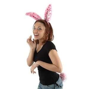  Pink Leopard Bunny Ears and Tail Set [Toy] Everything 