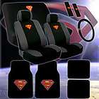 Brand New Complete Superman Car Seat Covers Wheel Cover and Floor Mats 