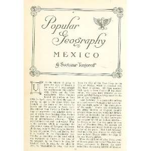  1914 Maps Geography of Mexico illustrated 