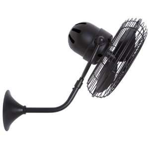   13 Wall Mounted Fan Model MP BK MTL in Black with Integrated blades