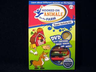 Hooked on Phonics ANIMALS On The FARM Super Activity Kit includes: