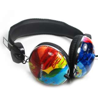 Rainbow  Headphone Headset Earphone for iphone ipod  