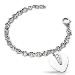 Morellato Ladies Bracelet in White Steel with White Crystals, form 