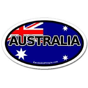  Australia and Australian Flag Car Bumper Sticker Decal 