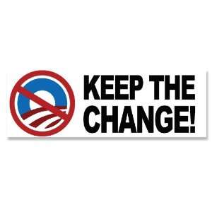  Keep the Change Anti Obama Bumper Sticker: Everything Else