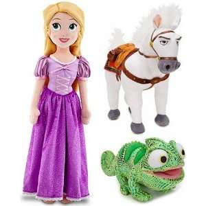 Disney Store Tangled Plush Doll Gift Set Including Rapunzel, Maximus 