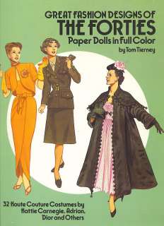 Womens Fashions of the 40s Paper Dolls Magazine  