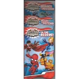  Marvel Super Hero Squad Set of 3 Board Books (Heroes on a 