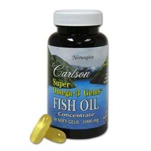  Carlson Labs   Super Omega 3 Fish Oil 1000 mg 50 gels 