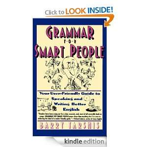 Grammar for Smart People Barry Tarshis, Julie Rubenstein  