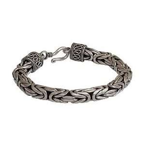    Sterling Silver Bali Byzantine Chain or Bracelet 6MM Jewelry