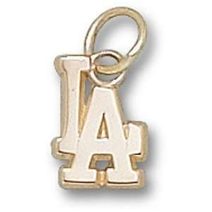  Los Angeles Dodgers MLB La 3/8 Pendant (Gold Plated 