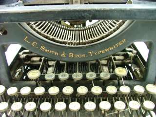 Antique 1910 L.C. Smith & Bros. No.3 Typewriter  