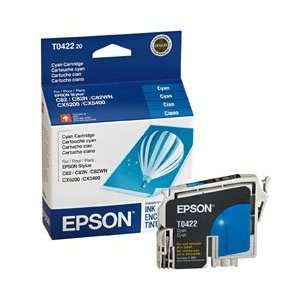  Epson Brand Stylus C82 Standard Yield Cyan Ink   T042220 