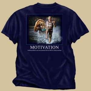 Buckwear Fishing T Shirt NEW: Motivation  
