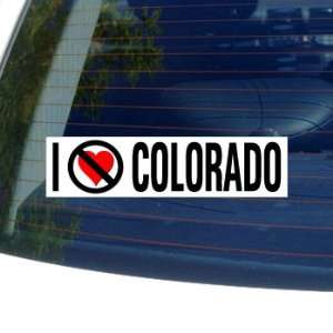  I Hate Anti COLORADO   Window Bumper Sticker: Automotive